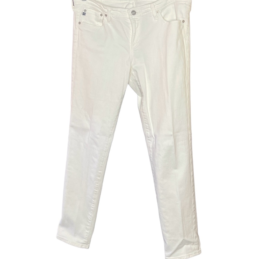 Adrian Goldschmied Cigarette Leg White Jeans